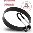 4pcs Stainless Steel Egg Rings For Frying Eggs Round Non Stick Griddle Rings Usa
