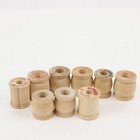 Lot Of 14 Vintage Kloster 5 Yd Wooden Thread Spools  9 Empty