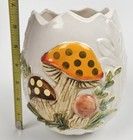 Vintage 1978 Sears Mushroom Planter Ceramic Japan Cottagecore Retro Egg Read