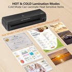 A4 Thermal Laminator Machine With 50 Laminating Sheets For Home Office School