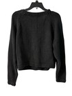 Vtg 90   s Beaded Maximalist Black Cropped Cardigan Sweater Ramie Hong Kong Sz L