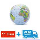 40cm Inflatable Globe World Map Earth Blow Up Atlas Geography Beach Ball Toys
