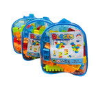 Building Blocks Development Toy Toddlers Little Hands Fit Easy Storage Bag 50 Pc
