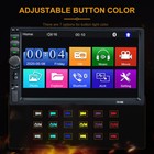 7 double 2 Din Car Mp5 Player Bluetooth Usb Touch Screen Stereo Radio 12led Cam
