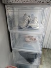 18 Pack Shoe Storage With Magnetic Closure Clear Xl 