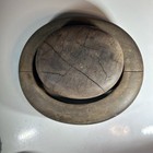 Antique Vintage Industrial Wood Crown   Brim Millinery Hat Mold Block Form