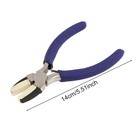 Jewelry Making Nylon Jaw Pliers  Carbon Steel Flat Nose Wire Working Blue
