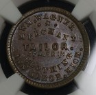 Ann Arbor Michigan Wm  Wagner Merchant Tailor Civil War Token Ngc Ms63 Bn Rare