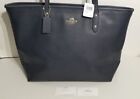 Sold Out  395 Coach F11926 Large City Zip Crossgrain Midnight Leather Tote     New