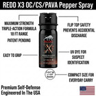 Redd  X3 Oc cs pava Pepper Spray   Triple-action   Stream 2 Oz  pom  Fox Labs 