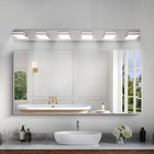 Vanity Light 55  6 Lights Led Chrome Wall Lamp For Bathroom Over Mirror Fixture