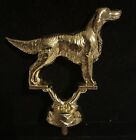 Vintage Hunting Dog Trophy Topper Hound Irish  Setter Award Gold Tone Nos 4   