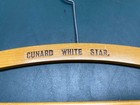 Vintage Cunard White Star Line Wood Clothes Hanger 