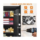 5 2 Cuft Large Safes For Home  Security Fireproof Safe Box With Programmable    