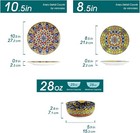 Vancasso 18 Pieces Dinnerware Sets  Plates And Bowls Set  Porcelain Dishes Set