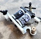White Lightweight Shader Tattoo Machine Trick Or Treat Ghost Coils Forward Usa 
