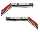 New Stainless Steel Semi Truck Spring Loaded Mud Flap Hanger Angled Rh   Lh 2 5 