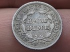 1848 P Seated Liberty Half Dime  Philadelphia  Medium Date  Xf Details