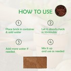 10 Compressed Coconut Coir Bricks  Coconut Coir Potting Soil For Gardening
