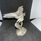 Hudson Pewter  winged Pegasus   3707   Signed Sly   Made In Usa 1985 4    Tall 