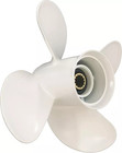 New 10 3 8 X 13 Aluminum Boat Propeller For Yamaha 25-60hp 13 Spline Rh 4 Blades