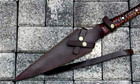 Custom Handmade Carbon Steel Boar Hunting Spear W sheath