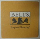 Bell s Inspired Brewing Beer Coaster  Mat With 3 Bells  Kalamazoo Michigan 2017