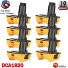 1-10x Dca1820 20v Max To 18v Adapter Converter For Dewalt 20 Volt Li-ion Battery