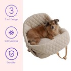 Stylish Chic 3-in-1 Pet Carrier  Dog Purse   Car Seat - Luxury Travel Tote Fo   