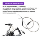 Harley 12  Bar Extended Cable Kit For Softail Custom Standard 2007-2010 No Abs