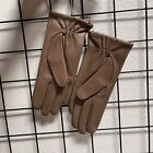 Women s Brown Genuine Leather Gloves  Size M 