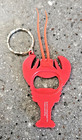 Maine Red Lobster Shaped Big Mouth Bottle Opener Keychain Souvenir