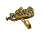 Brass Wreath Hanger Door Wall Hook Angel Trumpet Horn Christmas New Year Vintage