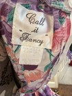 Vtg  call It Fancy    Colorful Purple Floral Ruffle Square Dance Dress Sz 6 Euc