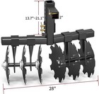 28  Cut Width Atv utv Disc Plow Harrow With 2  Receiver Hitch Heavy Duty Attach