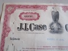 1968 J  I  Case Company Stock Certificate 100 Shares Common Stock N318787 Purple