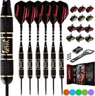 Steel Tip Darts Set - 3 6 12 Pack Brass Darts Metal Tip Set With Exquisite Ca   