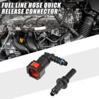 5 16  Sae To 1 4  Car Fuel Line Hose Quick Release Connector 90 Degree 1 Set-