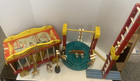Vtg 1962 Fisher Price 900 Circus Wagon Wooden Animals Ladders      Read