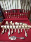 Wallace Rose Point Sterling Silver Flatware Set Service W  Serving Pieces
