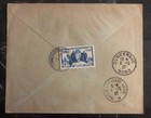 1937 Djibouti Somali Coast Airmail Cover To Dunkerque France Japy Flight