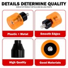 Orange Crash Bar Wheel M12 Saddlebag Bag Guard Bolt Protector For Harley Touring