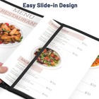Wechef 30pcs Restaurant Menu Covers 8 5x11in Book Style Cafe Bar 3 Page 6 View