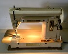 Vintage Singer Model 404 Sewing Machine W  Attachments   Runs Well    see Video 