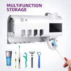 Toothbrush Holder Uv Light Sterilizer Cleaner And Automatic Toothpaste Dispenser