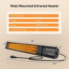 Infrared Heater 1500w With Remote  2 5s Instant Heat   Memory Function