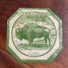 Original Vtg 1935windshield Decal  yellowstone National Park  bison montana Map