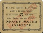 Antique Advertising Trade Card  money-saver Coffee Koenig Co   Cincinnati Ohio