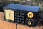 Vintage Admiral Model 251a Tube Radio Clock Telechron  Mcm Good Condition 