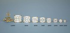 14k Solid Yellow Gold Square Clear Cz Basket Set Stud Earrings 3mm-10mm